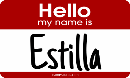 Hello my name is Estilla png download