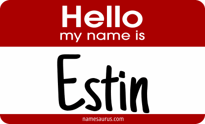 Hello my name is Estin png download