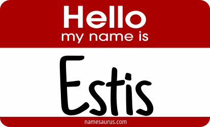 Hello my name is Estis png download