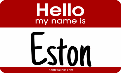 Hello my name is Eston png download