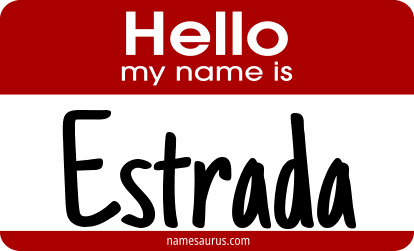 Hello my name is Estrada png download