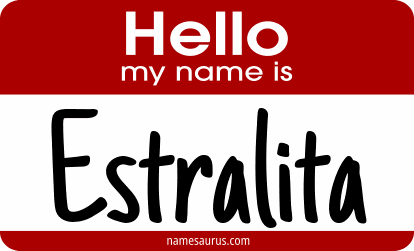 Hello my name is Estralita png download