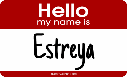 Hello my name is Estreya png download