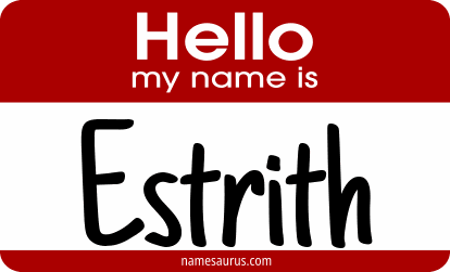 Hello my name is Estrith png download