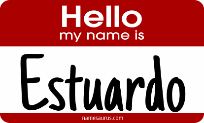 Hello my name is Estuardo png download