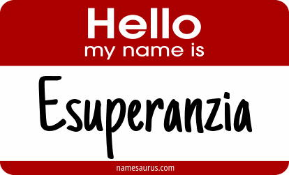 Hello my name is Esuperanzia png download