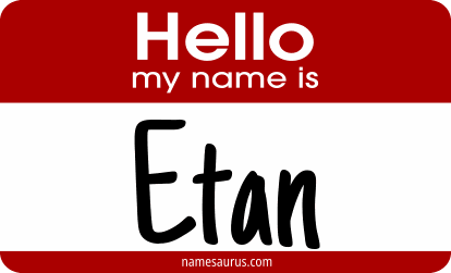 Hello my name is Etan png download