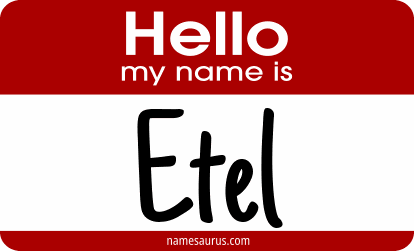 Hello my name is Etel png download