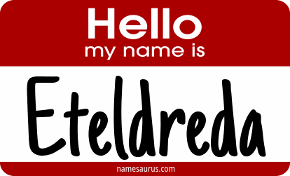 Hello my name is Eteldreda png download
