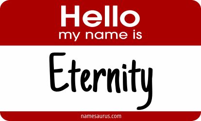 Hello my name is Eternity png download