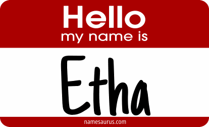 Hello my name is Etha png download
