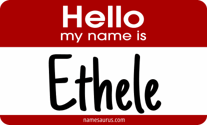 Hello my name is Ethele png download