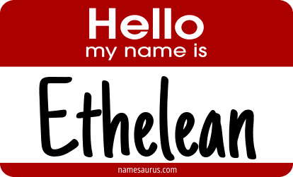 Hello my name is Ethelean png download