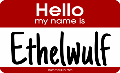 Hello my name is Ethelwulf png download