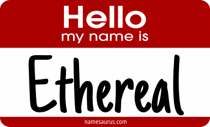 Hello my name is Ethereal png download