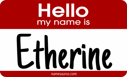 Hello my name is Etherine png download