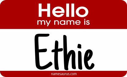 Hello my name is Ethie png download