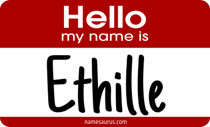 Hello my name is Ethille png download