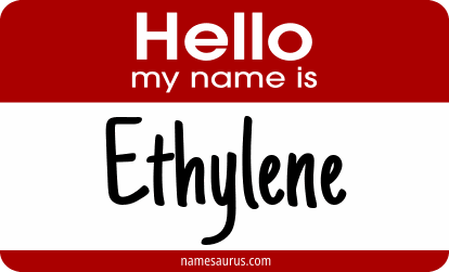 Hello my name is Ethylene png download