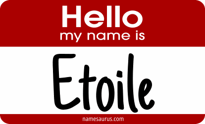 Hello my name is Etoile png download