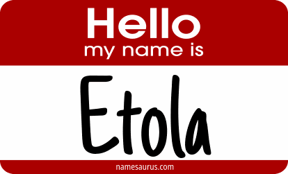 Hello my name is Etola png download