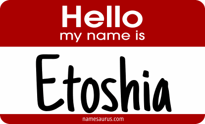 Hello my name is Etoshia png download
