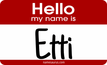 Hello my name is Etti png download