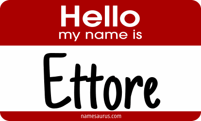 Hello my name is Ettore png download
