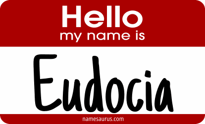 Hello my name is Eudocia png download