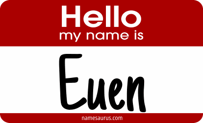 Hello my name is Euen png download