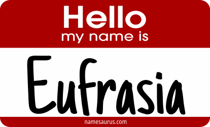 Hello my name is Eufrasia png download
