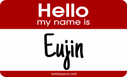 Hello my name is Eujin png download