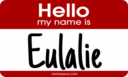 Hello my name is Eulalie png download