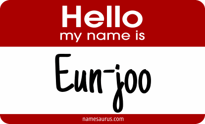 Hello my name is Eun-joo png download