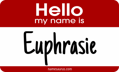 Hello my name is Euphrasie png download