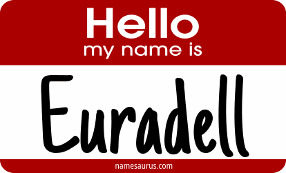 Hello my name is Euradell png download