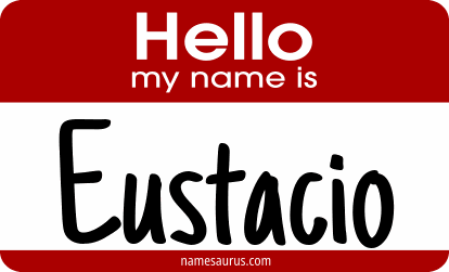 Hello my name is Eustacio png download