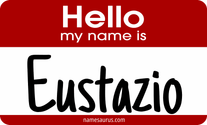 Hello my name is Eustazio png download