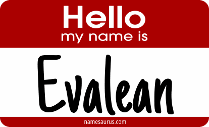 Hello my name is Evalean png download
