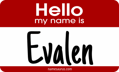 Hello my name is Evalen png download