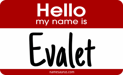 Hello my name is Evalet png download