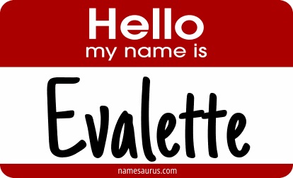 Hello my name is Evalette png download