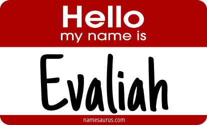 Hello my name is Evaliah png download