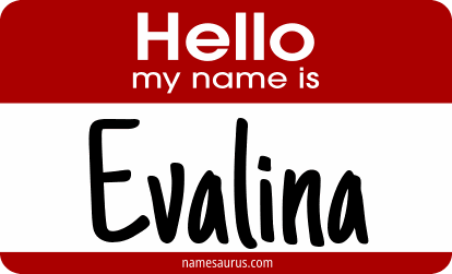 Hello my name is Evalina png download