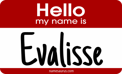 Hello my name is Evalisse png download