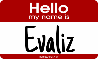 Hello my name is Evaliz png download