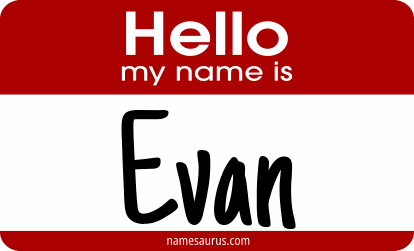 Hello my name is Evan png download