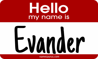 Hello my name is Evander png download