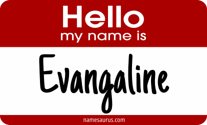 Hello my name is Evangaline png download