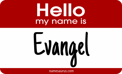 Hello my name is Evangel png download